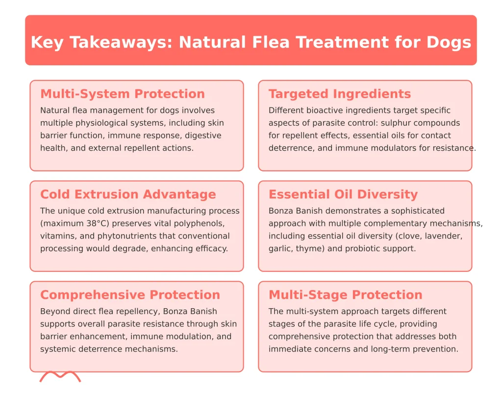 Beste natuurlijke vlooienbescherming voor honden - Multi-Pathway Solution Bonza Banish Bioactive Bites