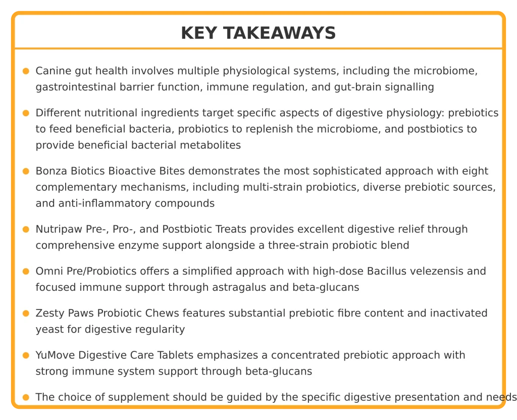Les meilleurs compléments pré-, pro- et postbiotiques pour chiens - Analyse comparative