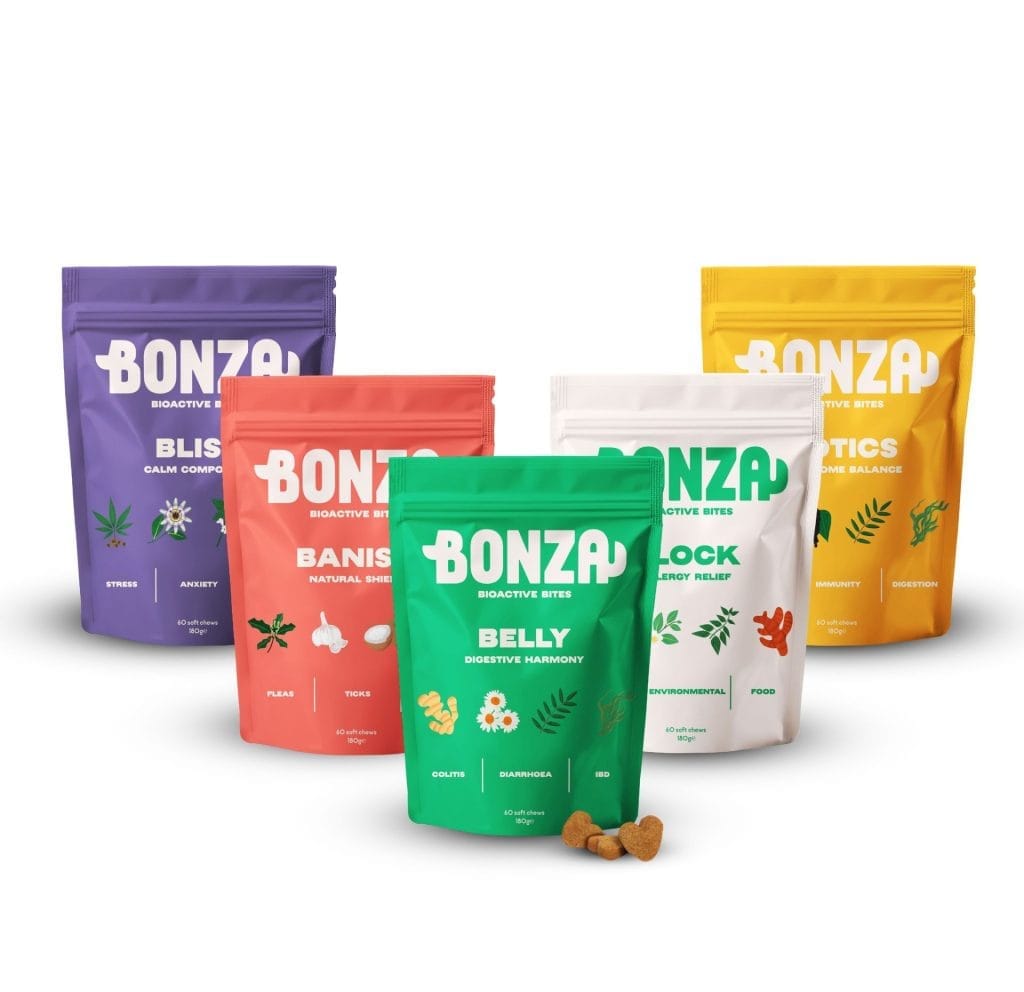 Bonza Bioactive Bites Functionele Zachte Kauw Supplementen voor Gezondheidsproblemen van Honden