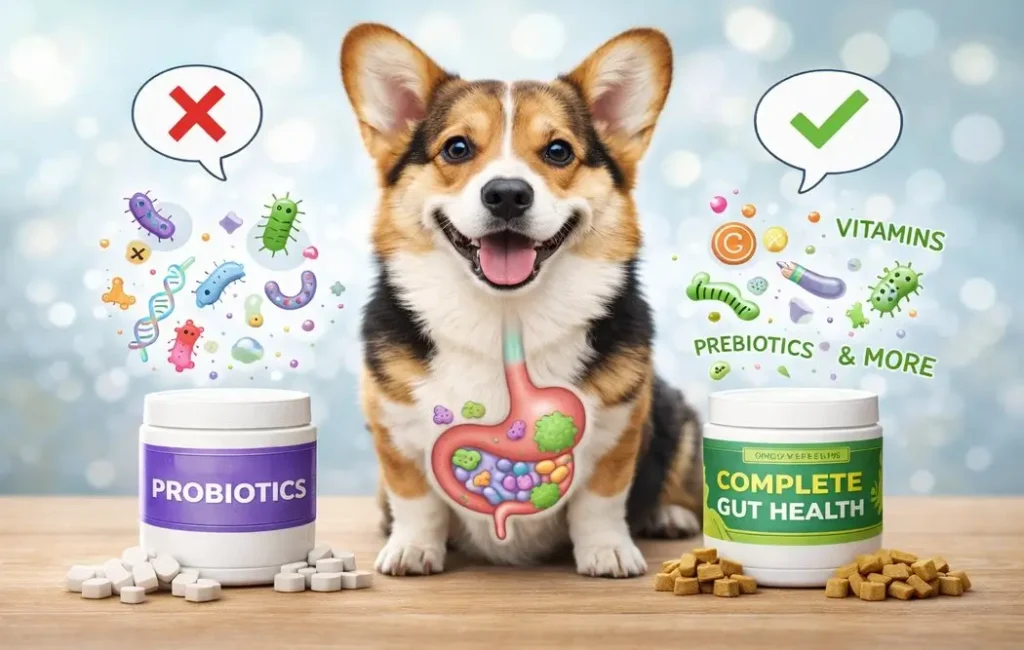 Darmgezondheidssupplementen voor honden: waarom alleen probiotica niet genoeg zijn