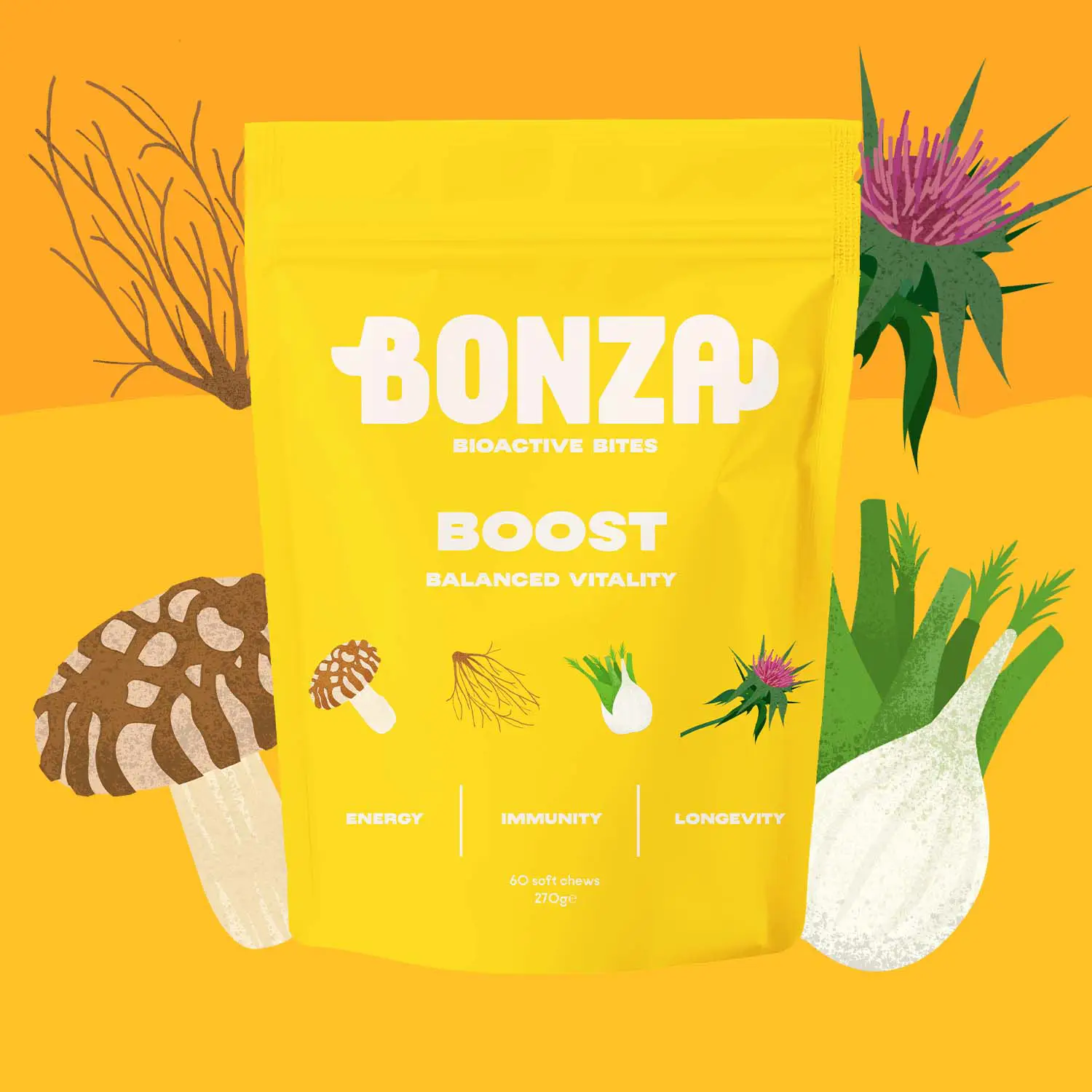 Bonza Boost Suplemento vitamínico para comidas caseras para perros